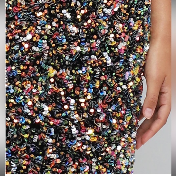 BNWT Helsi Serena gown Iridescent multi/black XL - Picture 5 of 8